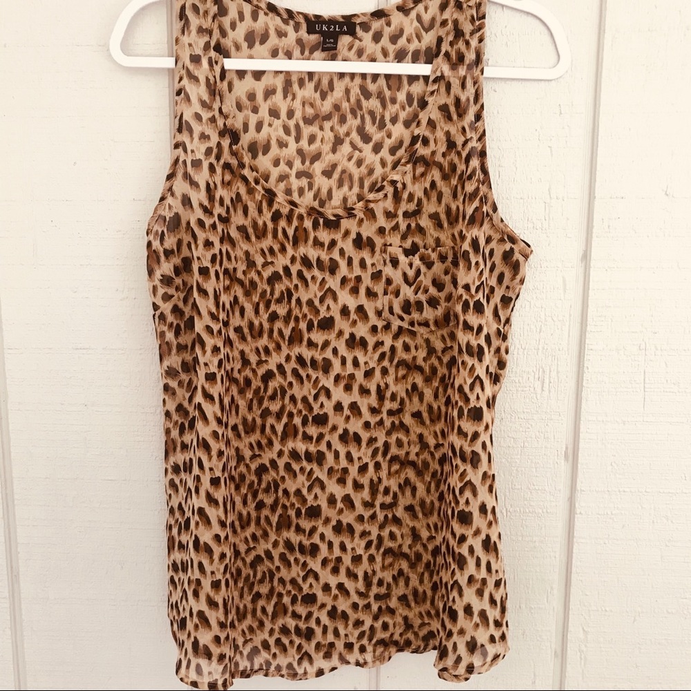UK2LA Top Tank Cheetah Sheer size L